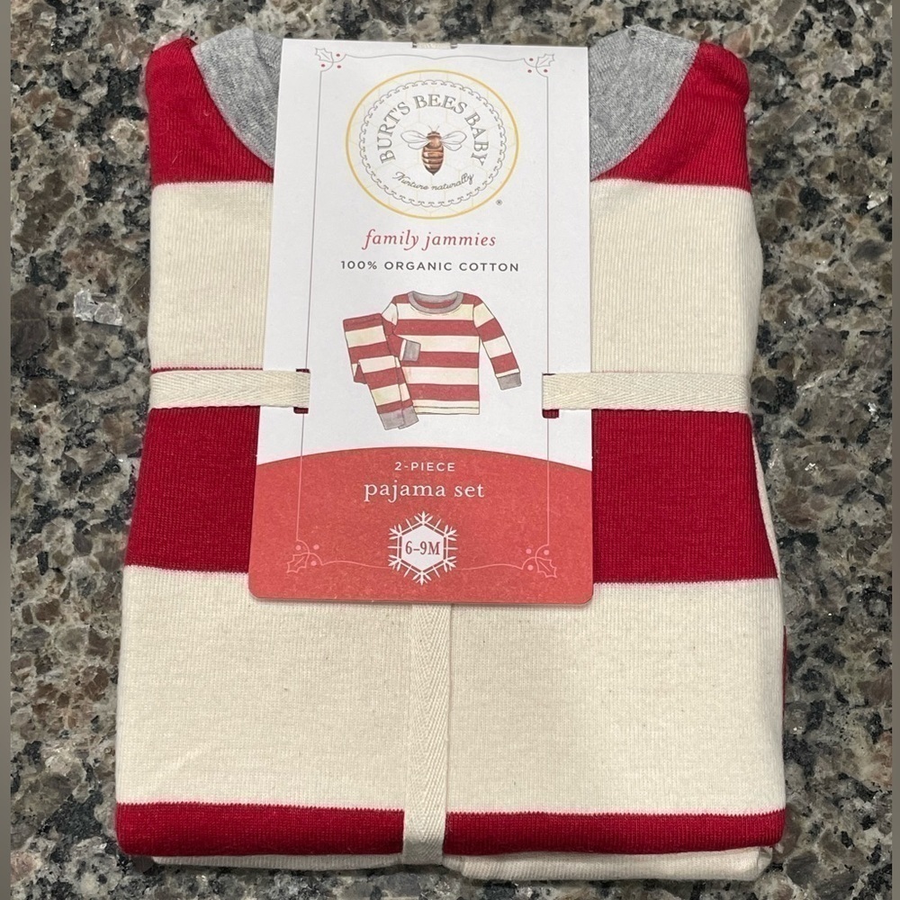 NWT - Burt’s Bees Baby - Family Jammies 2-Piece PJ Set - Size: 6-9 MOS